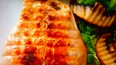 Kuřecí steak  a salát s portobellem