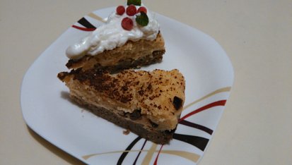 Kuskusový dezert se šmakounem a brusinkami