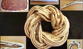 Kváskový estonský skořicový kringel