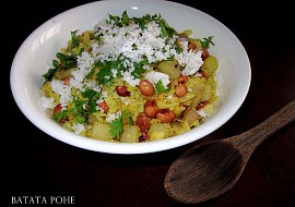 Rýžové vločky s bramborami - Batata Pohe