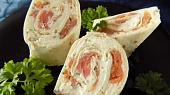 Tortilla s uzeným lososem