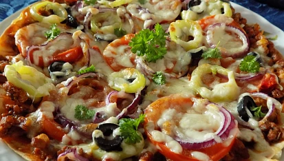 Tortillová  "pizza" s mletým masem