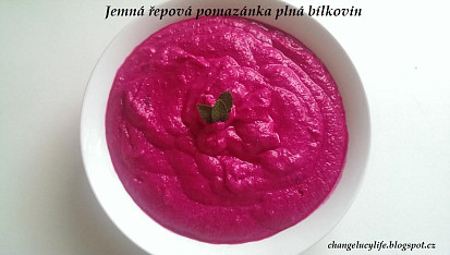 Zdravá lehká řepová pomazánka