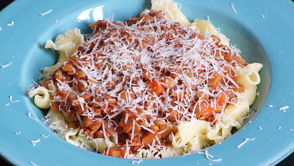 Čočkové ragú bolognese
