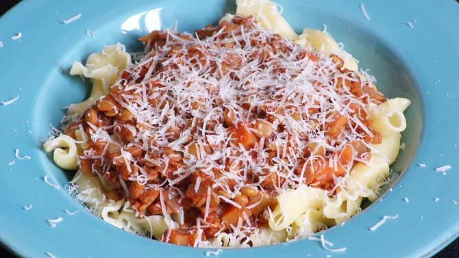 Čočkové ragú bolognese