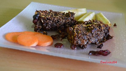 Fit koláč s brusinkami