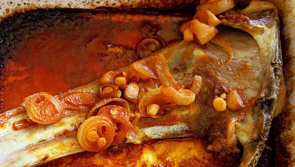 Pečená jehněčí žebírka