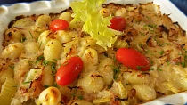 Zapečené gnocchi se zelím kyselým