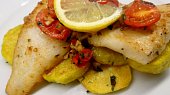 Halibut s teplou zeleninou