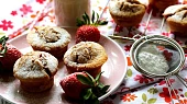 Jahodové muffiny z rýžové mouky