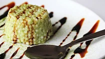 Matcha tapioca pudink