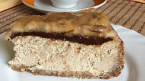 Banánový cheesecake s čokoládou