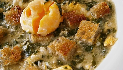 Česneková polévka s vejci, Česneková polévka s vejci