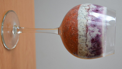 Chia pudink s borůvkami, chia s jahodami/kiwi-jogurt/borůvky