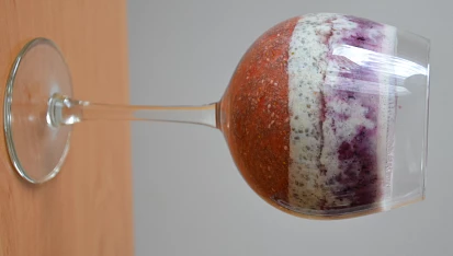 Chia pudink s borůvkami, chia s jahodami/kiwi-jogurt/borůvky