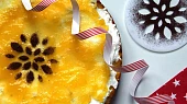 Polentový dort s tvarohem a pomerančovým želé