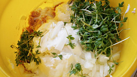 Šunková pěna s řeřichou
