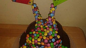 Dort s lentilkami a skittles
