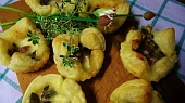 Košíčky z listového těsta s mozzarellou