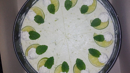 Limetkový cheesecake