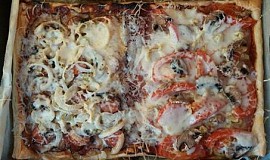 Rychlá domácí pizza na listovém těstě