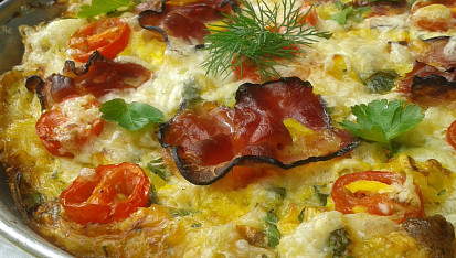 Těstovinová frittata