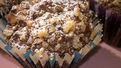 Banánové muffiny s vlašskými ořechy