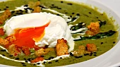 Chřestovo-hrášková krémová polévka
