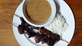 Kuřecí satay s arašídovou omáčkou, Kuřecí satay s arašídovou omáčkou