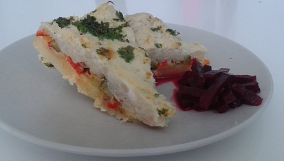 Zapečený květákový mozeček
