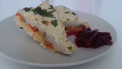 Zapečený květákový mozeček