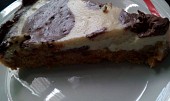Cheesecake (Dělala jsem z tvarohů a kousek odlila a přidala lžíci kakaa. Je to mňamka, celá rodinka si pochutnává. )