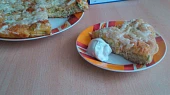 Slaný cuketový koláč s bazalkou (cukeťák, nákyp)