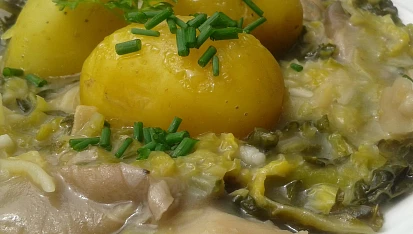 Kapusta na slanině s hlívou