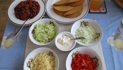 Mexické kukuřičné placky, Tacos