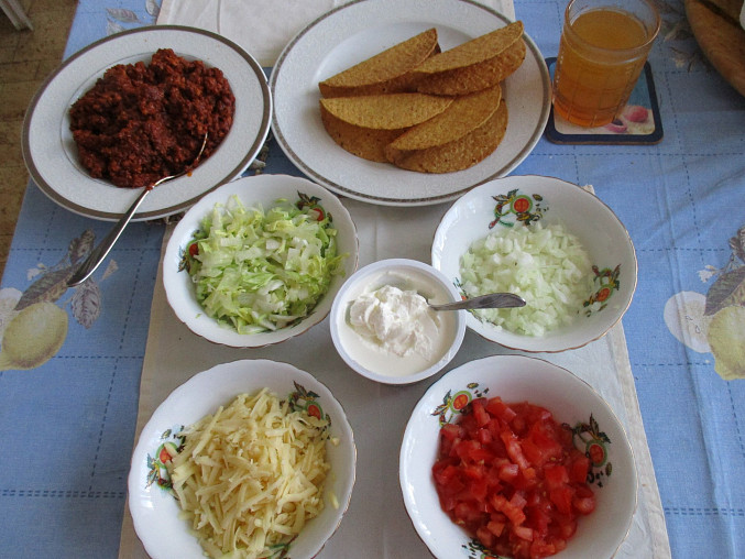 Mexické kukuřičné placky, Tacos