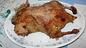 Pečená kachna s kedlubnovým zelím a bramborovými knedlíky, Pečená kachna