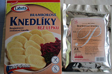 Bezlepkové knedlíky v prášku