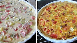 Quiche-slaný koláč se zakysanou smetanou