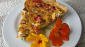 Quiche-slaný koláč se zakysanou smetanou