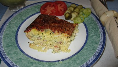 Zapečené brambory s uzenou šunkou, Zapečené brambory 