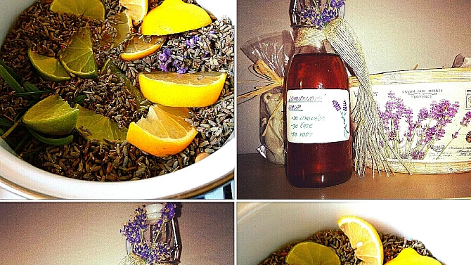 Domácí levandulový sirup
