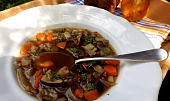 Houbová polévka s pohankou