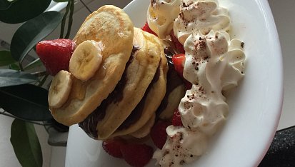 Typické 'American pancakes'