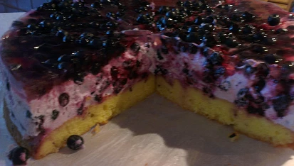 Borůvkový dortík 2
