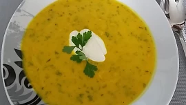 Dýňová polévka s citronovou šťávou