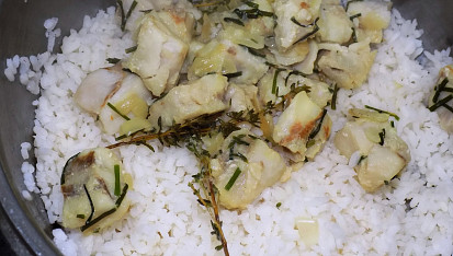Rizoto s rybím filé