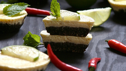 Tvarohové dortíčky s chilli a limetkami