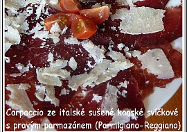 Carpaccio z italské sušené koňské svíčkové