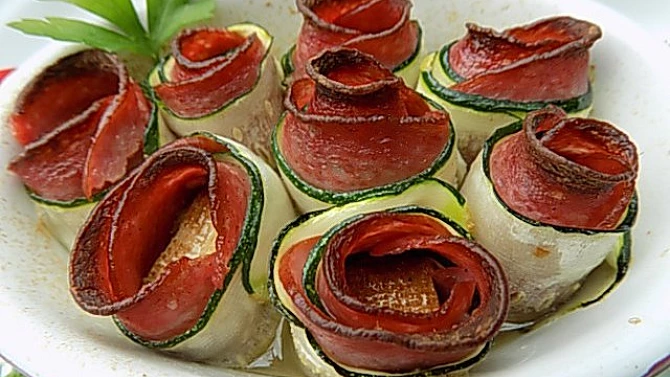 Cuketové závitky s tofu